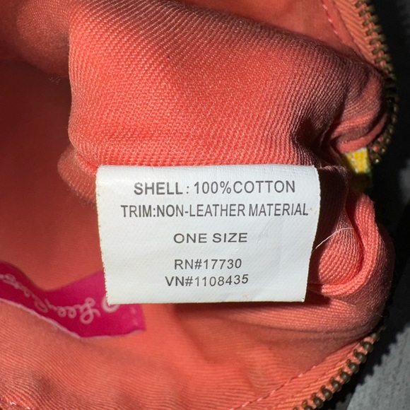 Lily Pulitzer for Target Clutch Handbag Yellow/Pink/Orange/Green - 100% Cotton - Picture 5 of 6